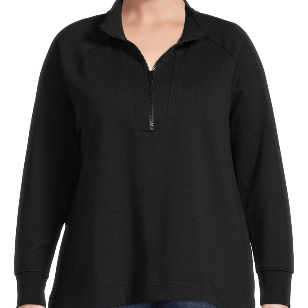 NWT Terra & Sky plus size quarter zip sweatshirt size 1X, 2X